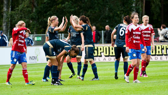 Malmö spelare jublar