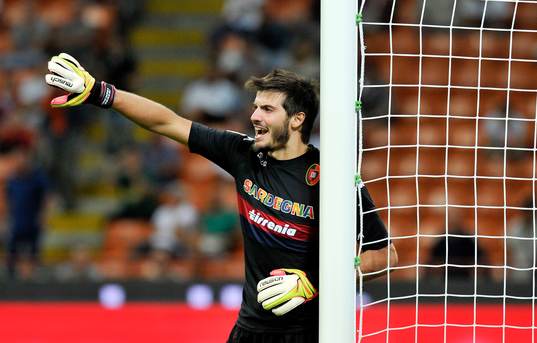 Michael Agazzi - 01.09.2013 - Milan AC / Cagliari - 2eme