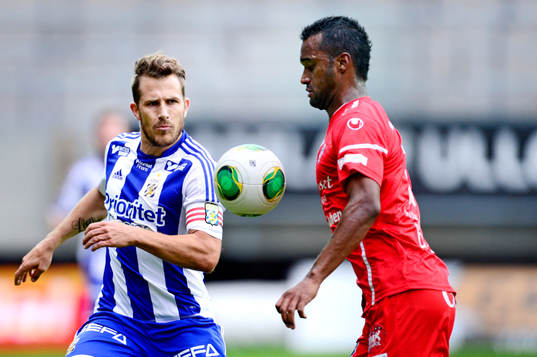 IFK Göteborgs Tobias Hysén och Åtvidabergs Alberis