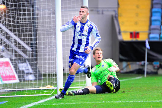 IFK Göteborgs Kjetil Waehler jublar