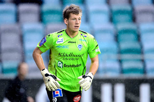 Åtvidabergs målvakt Gustav Jansson