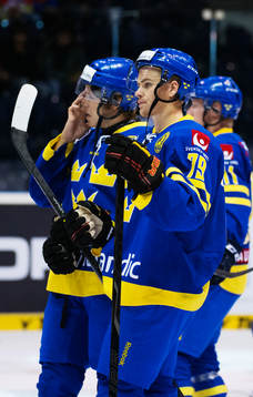 Sveriges Mattias Janmark-Nylén och Daniel Brodin deppar