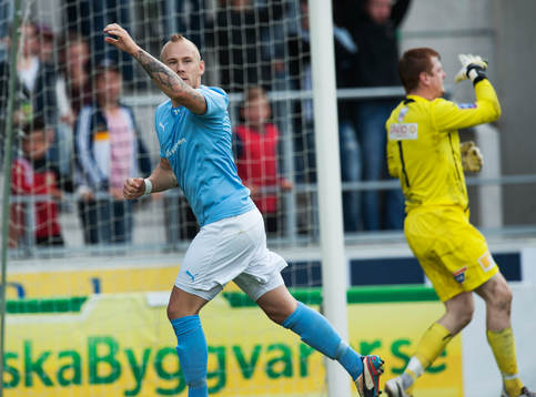 1-1, straff, Magnus Eriksson, Malmö FF, i