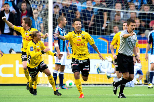 Elfsborgs Mikkel Beckmann jublar