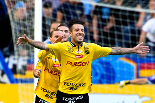Elfsborgs Mikkel Beckmann jublar