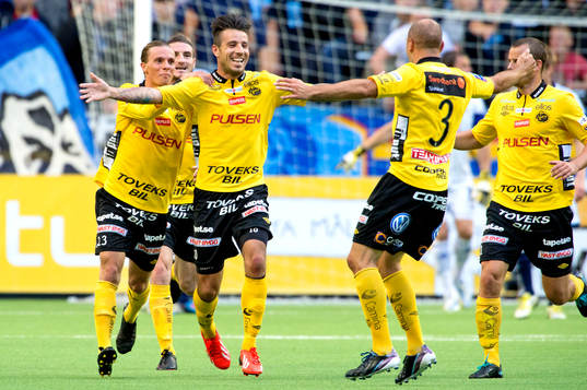 Elfsborgs Mikkel Beckmann jublar