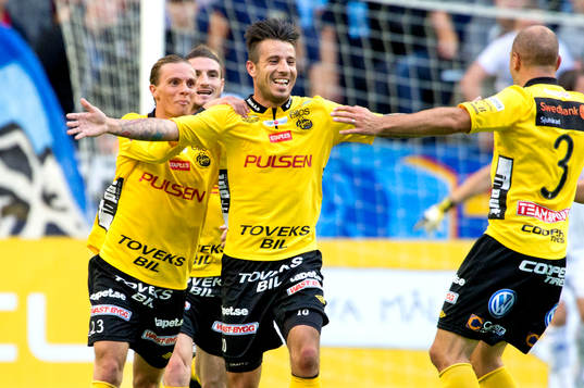 Elfsborgs Mikkel Beckmann jublar
