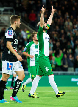 Hammarbys Kennedy Bakircioglu jublar