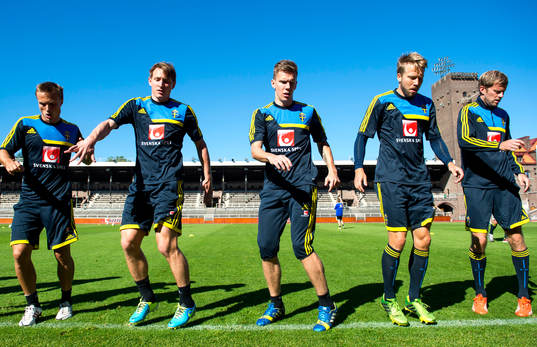 Sveriges Pierre Bengtsson, Kim Källström, Pontus