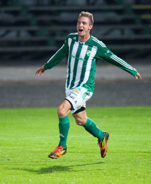 Vinbergs Hampus Svensson jublar