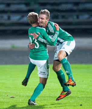 Vinbergs Hampus Svensson jublar