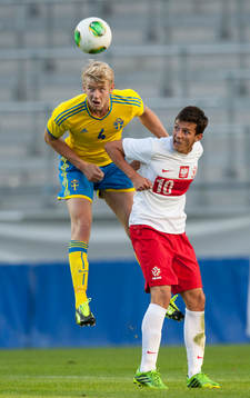 Filip Helander, Sverige, och Rafal Wolski, Polen, i
