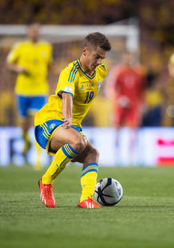 Alexander Kacaniklic i fotbolls VM-kval matchen mellan