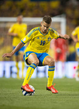 Alexander Kacaniklic i fotbolls VM-kval matchen mellan