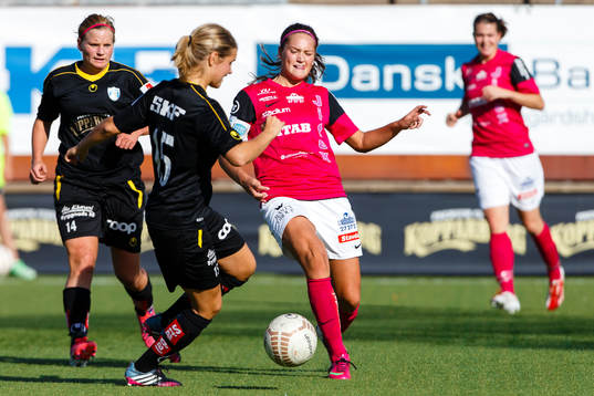 Kopparberg Göteborgs Sara Linden och Andrine Hegerberg