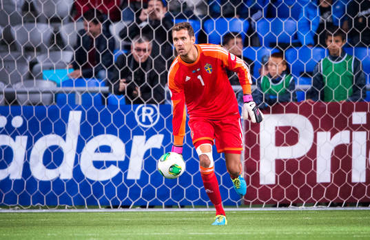 Sveriges målvakt Andreas Isaksson