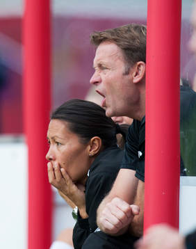 Torbjörn Nilsson, tränare och Jane Törnqvist, Göteborg,