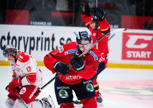 Djurgårdens Dustin Johner jublar