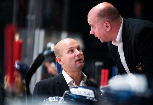 Djurgårdens tränare Tony Zabel och assisterende tränare
