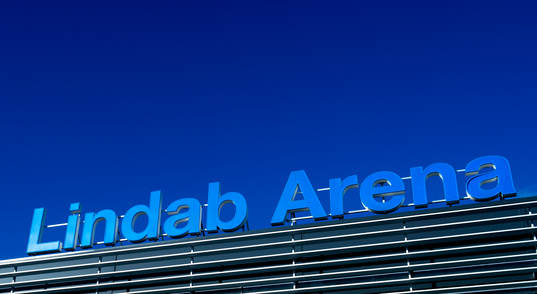 Lindab Arena före ishockeymatchen i hockeyallsvenskan