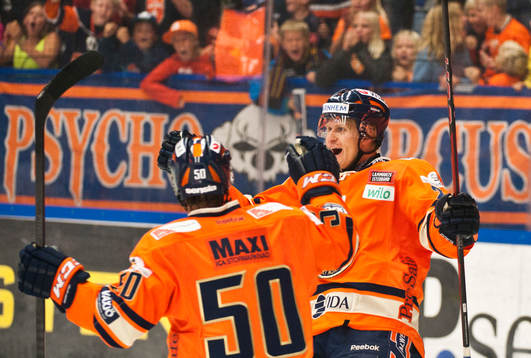s Jani Lajunen ishockeymatchen i SHL mellan Växjö och Modo