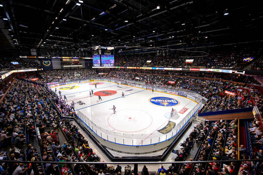 Interiör på Löfbergs Arena