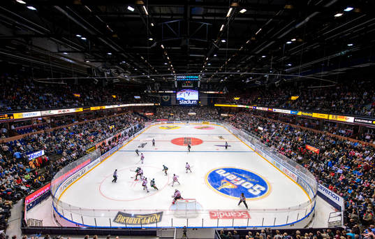 Interiör på Löfbergs Arena