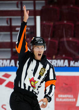 Domare Andreas Harnebring har hittat en utvisning