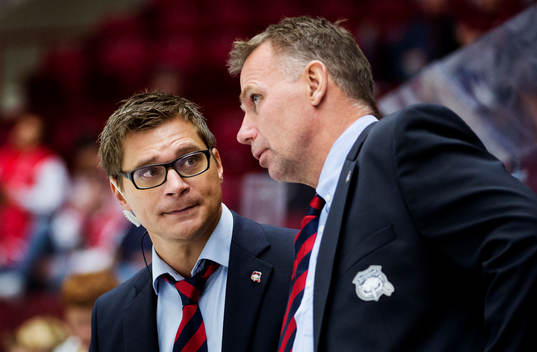 Malmö Redhawks assisterande tränare Björn Hellkvist och