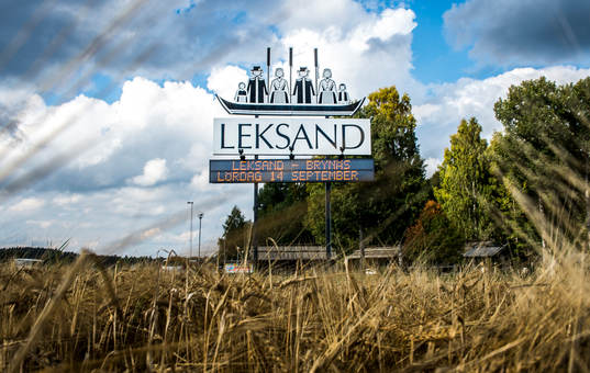 Reklamskylt om premiären