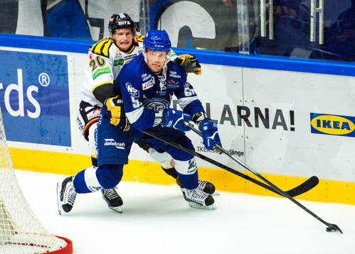 Brynäs Alexander Larsson och Leksands Kevin Kapstad