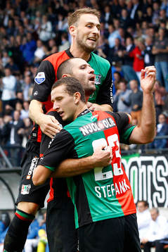 NIJMEGEN - NEC - Feyenoord 3-3,  Voetbal Ere Divisie ,