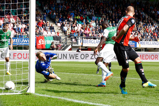 NIJMEGEN - NEC - Feyenoord 3-3,  Voetbal Ere Divisie ,