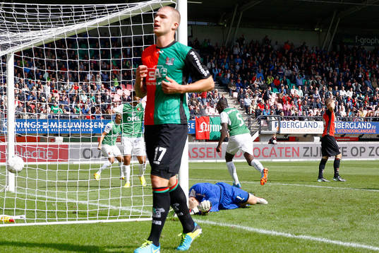 NIJMEGEN - NEC - Feyenoord 3-3,  Voetbal Ere Divisie ,