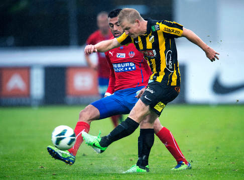 Häckens David Frölund och Helsingborgs Imad Khalili