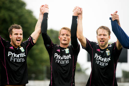 IFK Göteborgs Pontus Farnerud, Sam Larsson, Adam Johansson