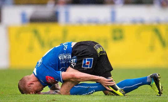 Halmstads Gudjon Baldvinsson deppar
