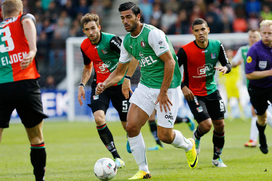 NIJMEGEN - NEC - Feyenoord 3-3,  Voetbal Ere Divisie ,