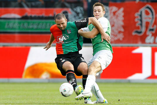 NIJMEGEN - NEC - Feyenoord 3-3,  Voetbal Ere Divisie ,