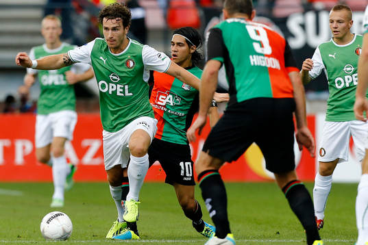 NIJMEGEN - NEC - Feyenoord 3-3,  Voetbal Ere Divisie ,