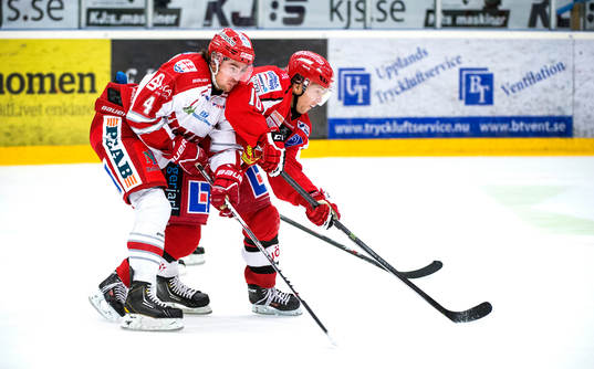 Timrås Nils Bergström och Almtunas Fredrik Vestberg