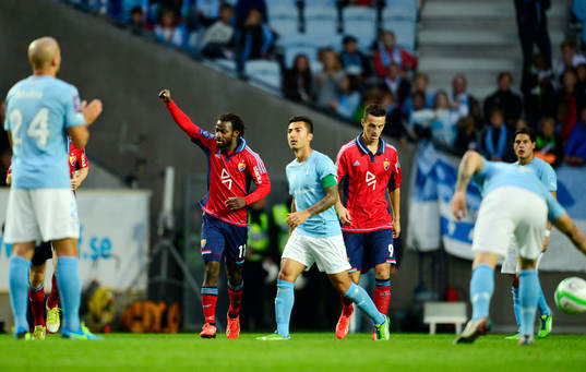 Djurgårdens Amadou Jawo jublar