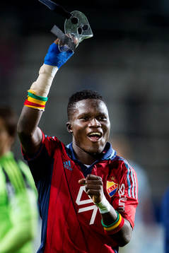 Djurgårdens Daniel Amartey dansar