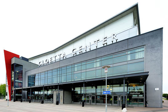 Linköpings hemmaarena Cloetta Center i matchen mellan