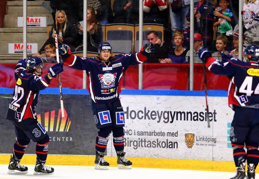 Linköpings Johannes Salmonsson jublar