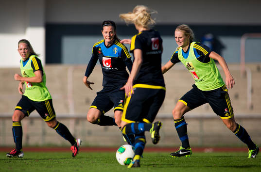 Lotta Schelin, Amanda Ilestedt och Elin Rubensson