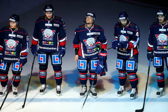 Linköpings Jesper Pettersson, Mattias Sjögren, Magnus