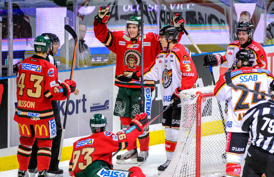 Frölundas Alexander Wennerberg jublar