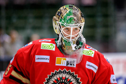 Frölundas målvakt Linus Fernström