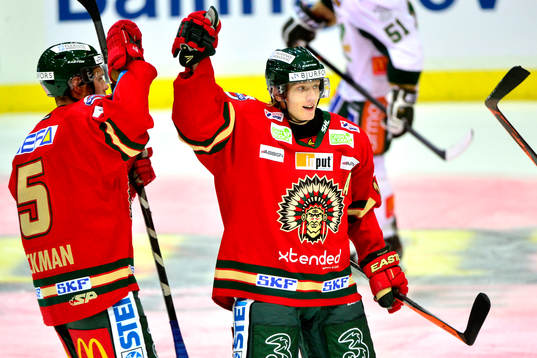 Frölundas Jan Flingberg jublar